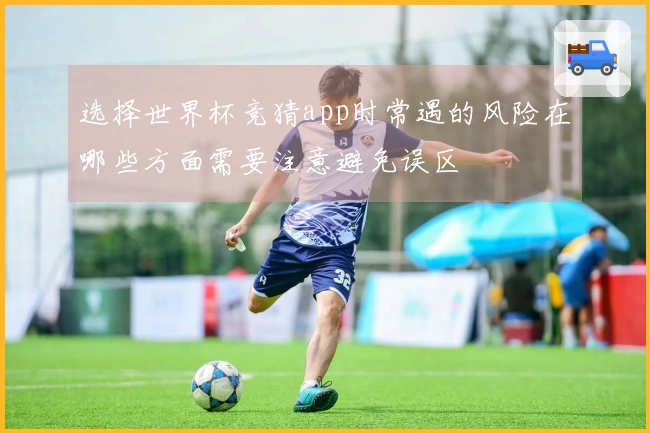选择世界杯竞猜app时常遇的风险在哪些方面需要注意避免误区